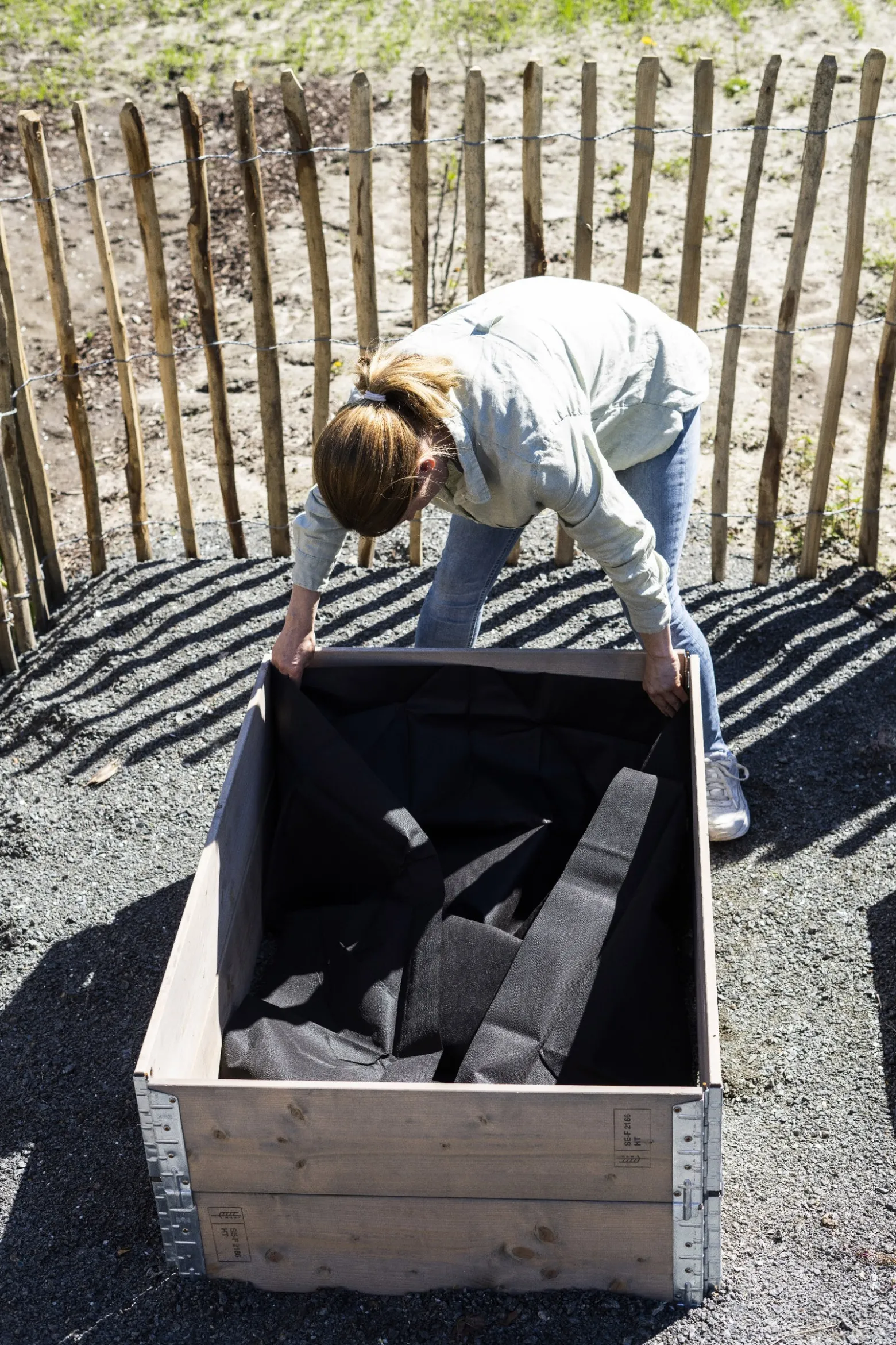 Barkduk til pallekarm
