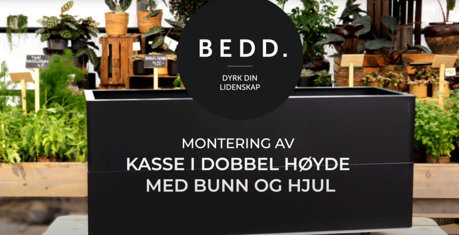 BEDD Planteringskasser på hjul