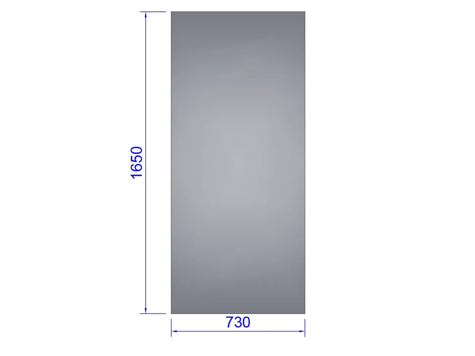 Glass til tak og side, herdet 4 mm (Euro-Serre)
