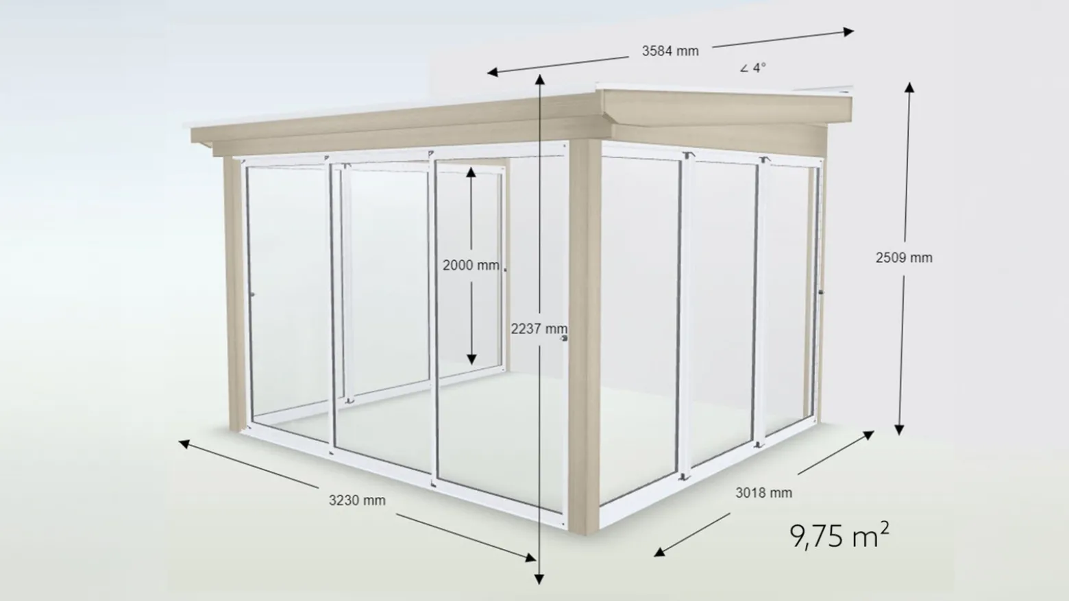 Hagestue Pulttak Basic Glass