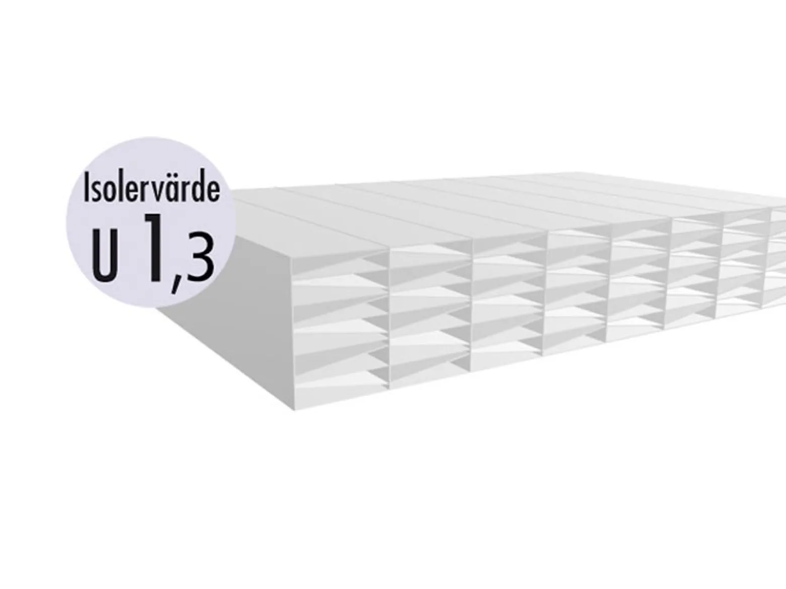 Kanalplasttak 25 mm