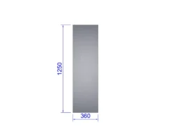 Sideglas Gothic 83 cm mur
