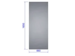 Sideglass Maxi Mur 43 cm