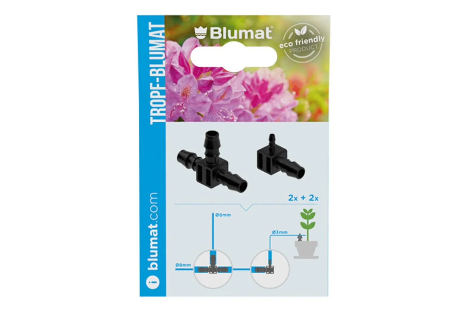 Tropf-Blumat T-Kobling + Endekobling